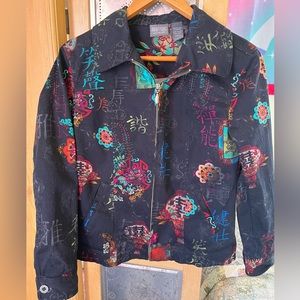 Additions by Chico’s Asian print Jacket